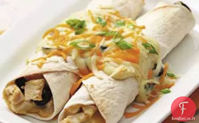 Enchiladas di pollo e formaggio rivisitate