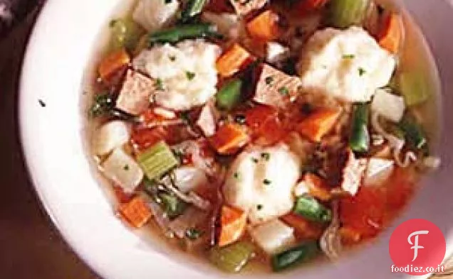 Zuppa di verdure con gnocchi