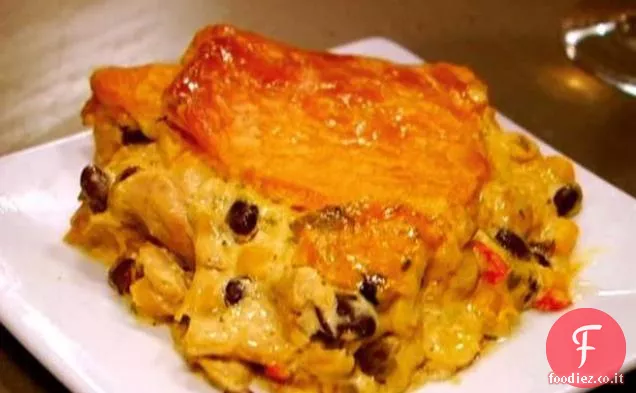 Torta di pollo in pentola del sud-ovest di Sunny