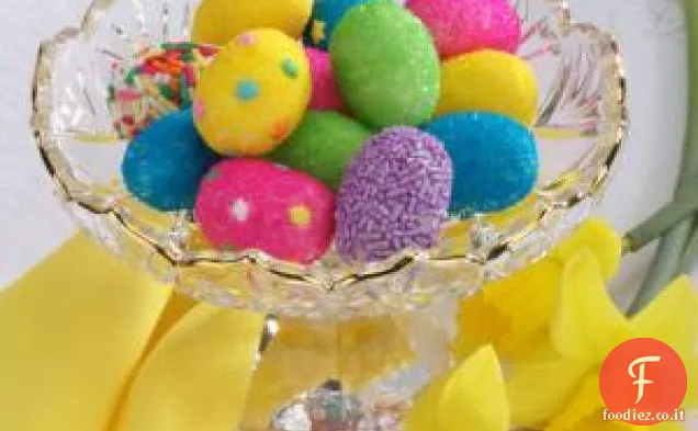 Caramelle a forma di uovo di Pasqua