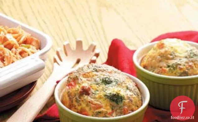 Quiche con pancetta e broccoli