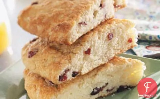 Spicchi di torta al caffè e mirtilli rossi
