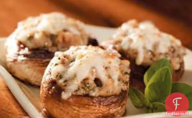 Funghi ripieni di vongole