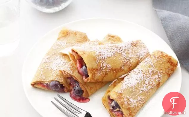 Crepes con burro di arachidi e marmellata