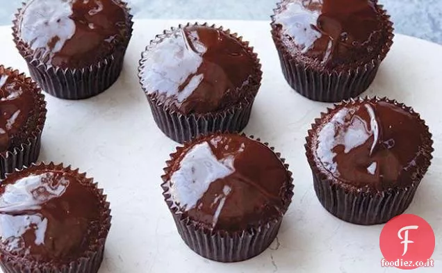 Cupcake al cioccolato e ganache