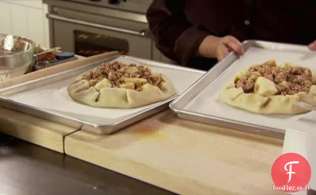 Crostata di pere e mirtilli rossi