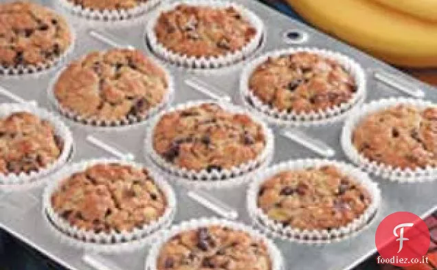 Muffin alla crusca e banana