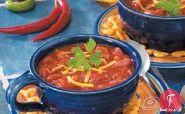 Chili piccante di tacchino macinato