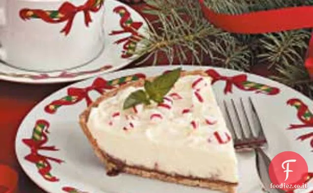 Torta al cioccolato bianco e menta