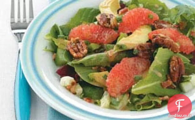Insalata di pompelmo caramellato