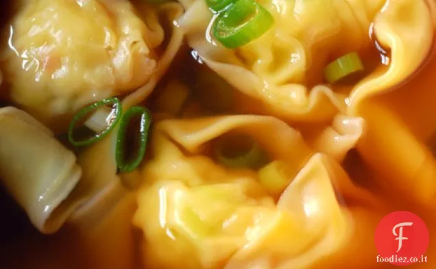 Zuppa di gnocco di gamberi