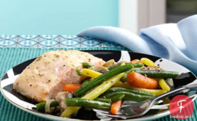 Salmone al forno con rafano