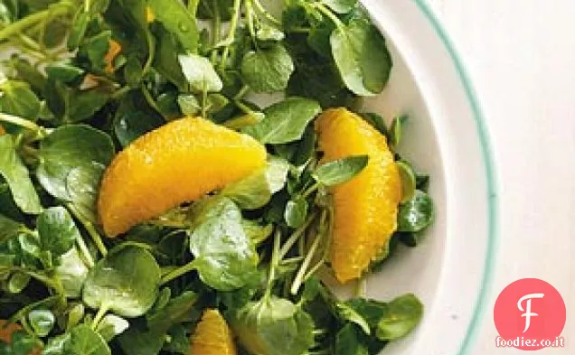 Insalata di crescione e arancia