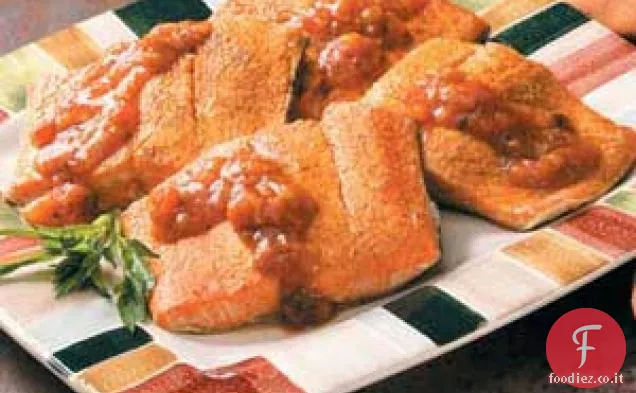 Salmone con salsa dolce