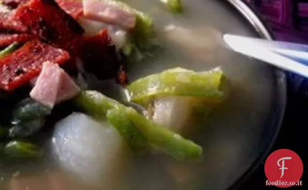 Zuppa cremosa di fagiolini