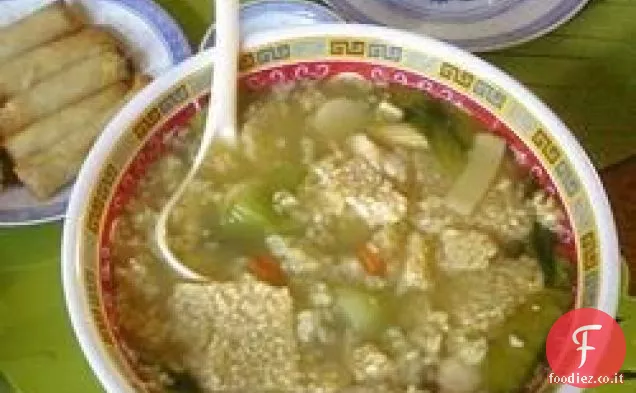 Cinese frizzante zuppa di riso