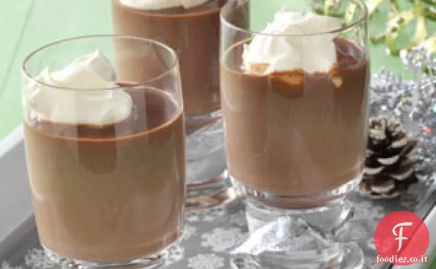 Cioccolato da bere celeste