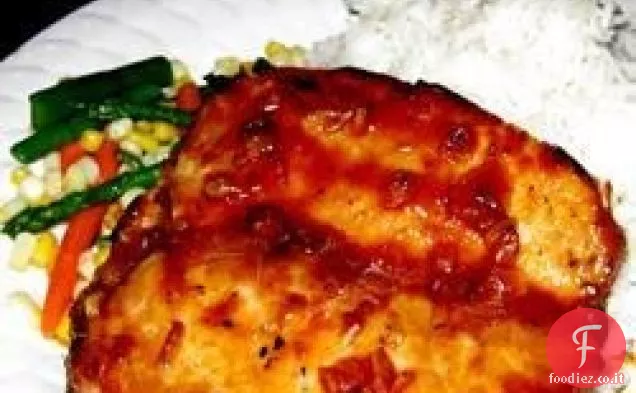 Filetto di maiale glassato all'arancia con condimento italiano