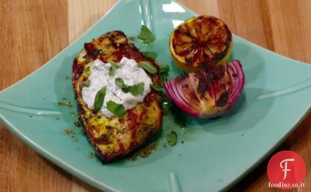 Pollo straordinario alla griglia con tzatziki greco
