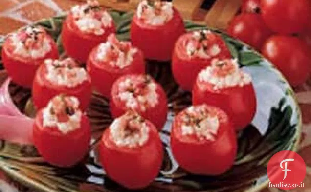Pomodorini ripieni di formaggio