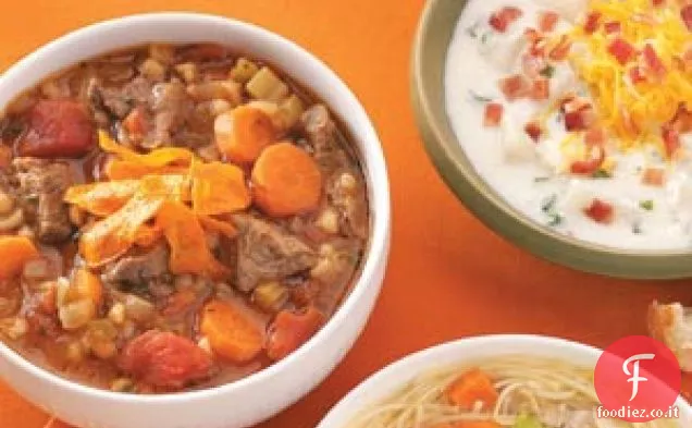 Zuppa d'orzo e manzo