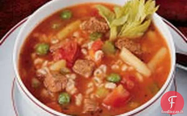 Zuppa d'orzo e manzo