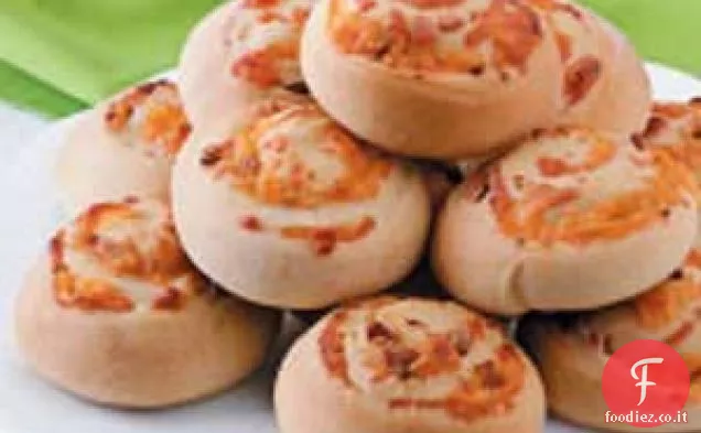 Rotoli di pancetta e formaggio