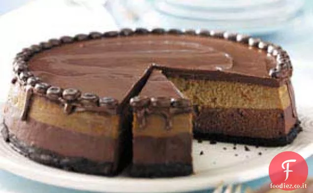 Cheesecake al caffè a strati