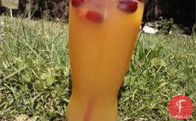 Succo di ananas e mirtillo rosso