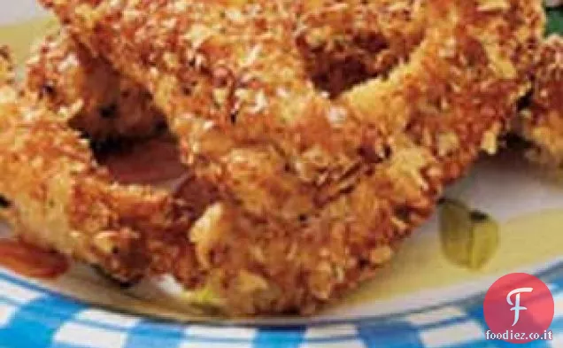 Strisce di pollo croccanti