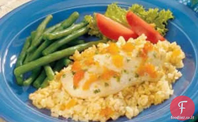 Pollo e riso al sole
