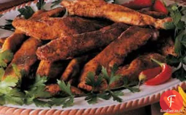 Strisce di pollo alla cajun