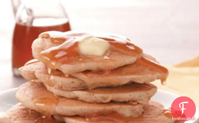 Frittelle di mele dolci con sciroppo di sidro