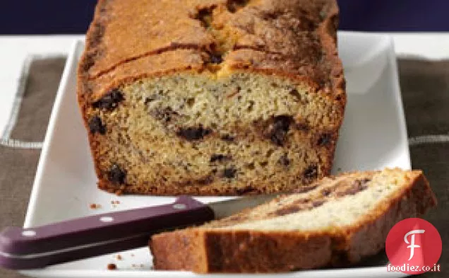 Pane alla banana con gocce di cioccolato di Judy
