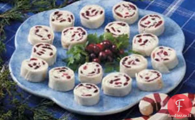 Girandole di feta e mirtilli rossi