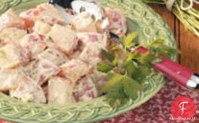 Insalata di patate piccante e a basso contenuto di grassi