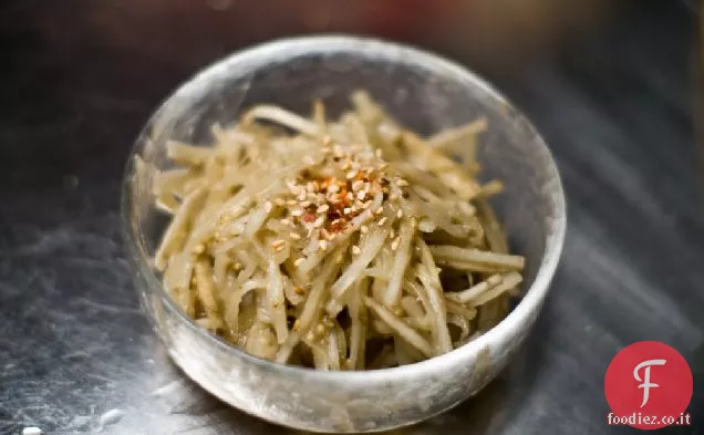 Kinpira Miso Gobo (bardana con Miso)