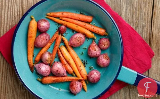 Ravanelli e carote arrostite