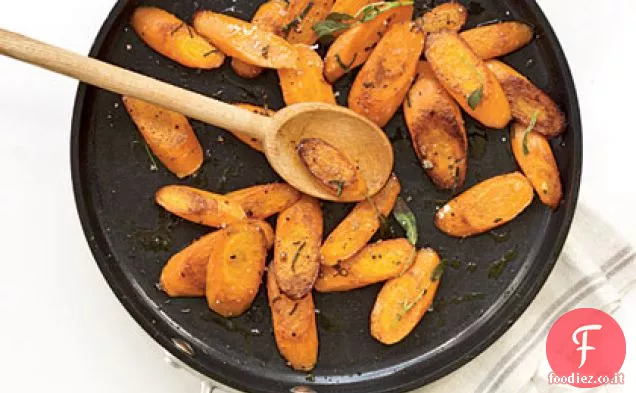 Carote saltate con Salvia