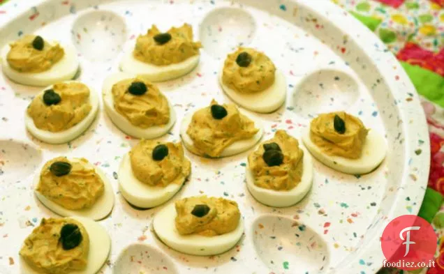 Alici e Prezzemolo Italiano Uova alla diavola