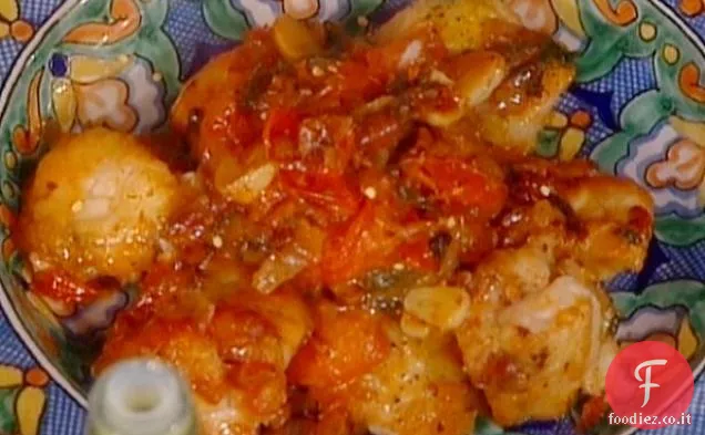 Rana Pescatrice al vapore: Polpo in Umido