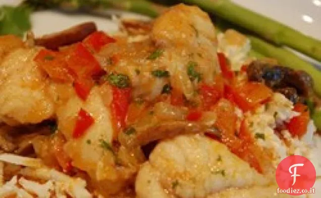 Curry di rana pescatrice tailandese