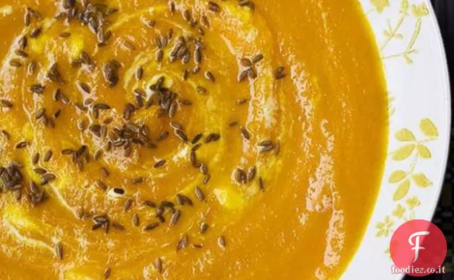 Zuppa di carota e arancia al miele