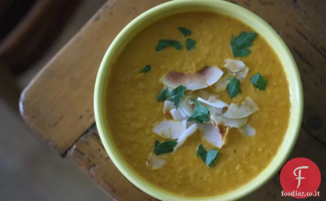 Zuppa di curry rosso carota arrosto