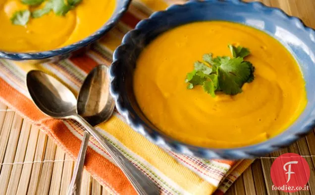 Zuppa di carote e zenzero