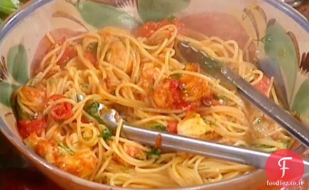 Spaghetti con Rana Pescatrice e Peperoncino