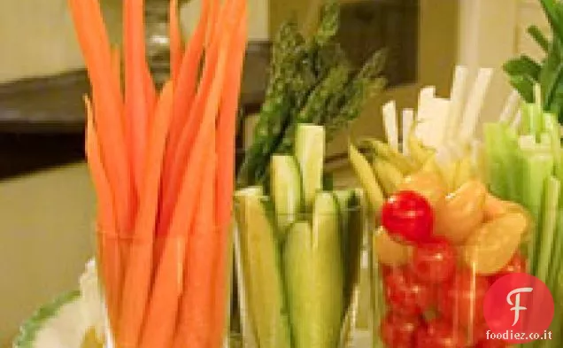 Crudites con latticello pepe Dip