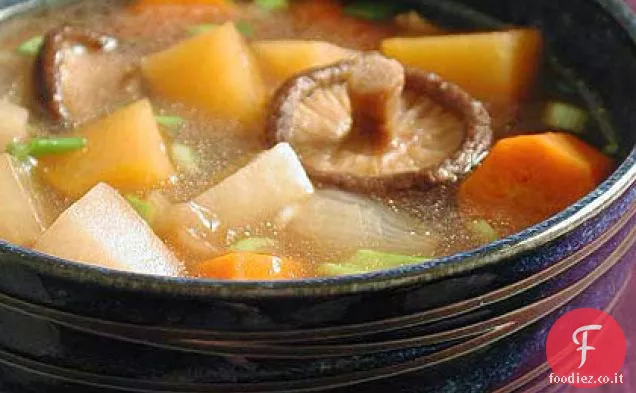 Stufato di verdure a radice asiatica