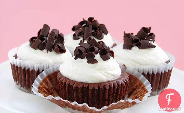 Tazze di cheesecake al cioccolato e zenzero