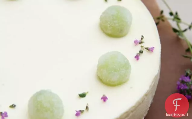 Branchie al forno Uva spina e zenzero dado Cheesecake